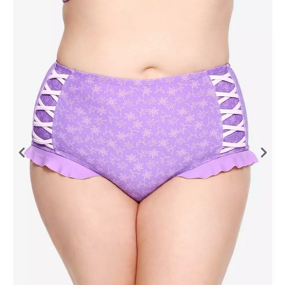 Disney Other - Disney Tangled Rapunzel Swim Bottoms Plus Size 5-5X